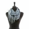 Panache Accessories Blue And Cream Plaid Infinity Scarf Clothing, Accessories & Mens
