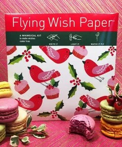 Christmas Cake Flying Wish Paper