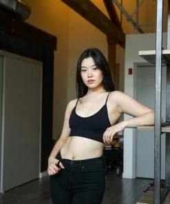 Leto Accessories Clothing, Accessories & Mens Black Low Back Seamless Bralette