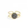 Splendid Iris Clothing, Accessories & Mens Gold Adjustable Shimmer Circle Ring