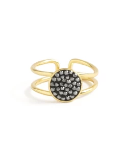 Splendid Iris Clothing, Accessories & Mens Gold Adjustable Shimmer Circle Ring