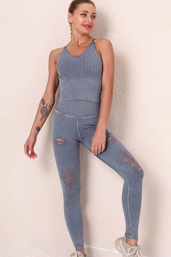 Hot Sale ❤️ ESLEY Clothing, Accessories & Mens Crossback Sport Bra And High Waist Legging Set ⌛ 1 ESLEY Clothing, Accessories & Mens Crossback Sport Bra And High Waist Legging Set