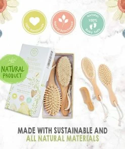 KeaBabies Baby Hair Brush And Comb Set For Newborn Bath & Body