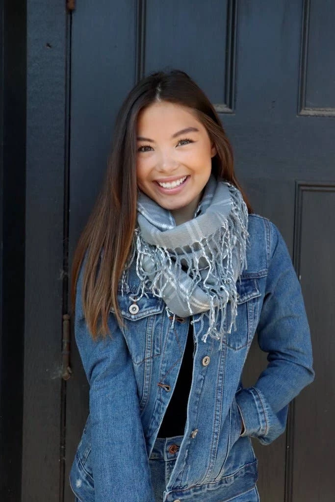 Discount ⭐ Panache Accessories Blue And Cream Plaid Infinity Scarf Clothing, Accessories & Mens 👍 1 Panache Accessories Blue And Cream Plaid Infinity Scarf Clothing, Accessories & Mens