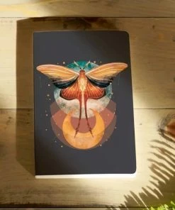 Denik Cosmic Moth Classic Layflat Notebook Stationery