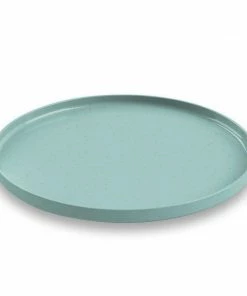 TarHong Palermo Dinner,Teal,10.5", Merge(Bamboo Powder&Melamine)