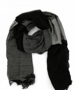 Fair Anita Black Patterned Block Scarf Clothing, Accessories & Mens