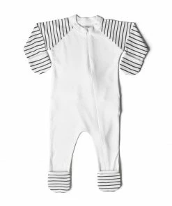 Goumikids Footies - Stripe Gray Baby & Pets