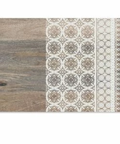 TarHong Mororccan Wood Pet Placemat 11.5" X 19" PVC Top