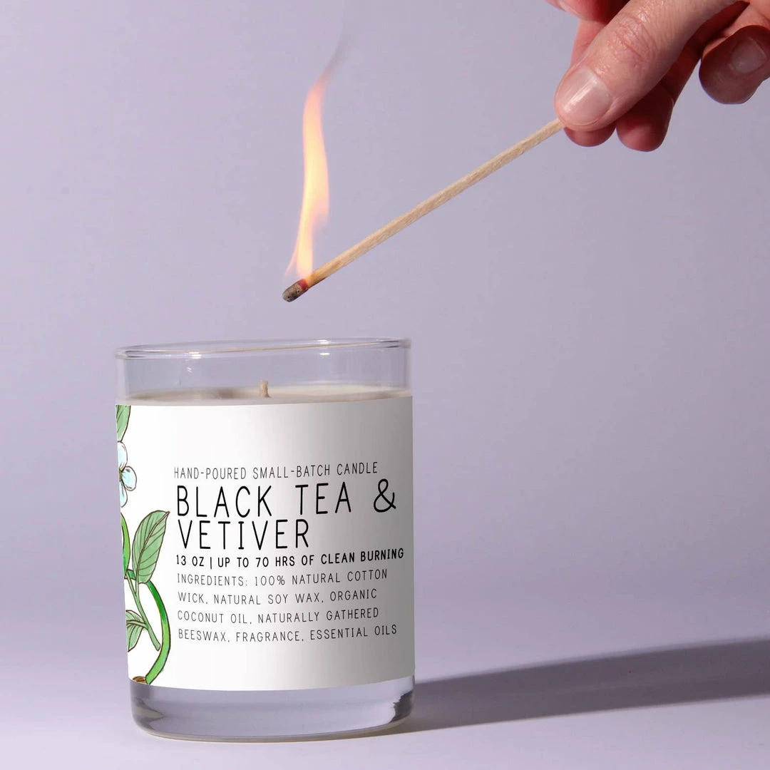 Best Sale ๐ฅฐ Just Bee Cosmetics Home Goods Black Tea Vetiver Candles ๐คฉ 1 Just Bee Cosmetics Home Goods Black Tea Vetiver Candles