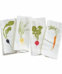June & December Kitchen & Bar Root Veggie Napkins, Set Of 4