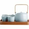 CasaWare Kitchen & Bar 7Pc White Tea Set Serenity