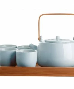 CasaWare Kitchen & Bar 7Pc White Tea Set Serenity