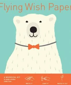 Polar Bear Flying Wish Paper Stationery