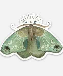 Polanshek Of The Hills Astral Moth Sticker Stationery
