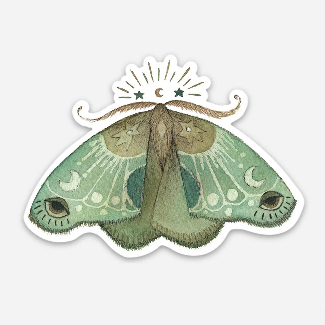 Deals ⌛ Polanshek Of The Hills Astral Moth Sticker Stationery ⭐ 1 Polanshek Of The Hills Astral Moth Sticker Stationery