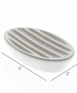 Coupon ✔️ HomArt Matte White Ceramic Soap Dish 🥰 5 HomArt Matte White Ceramic Soap Dish