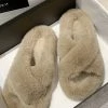 ESLEY Clothing, Accessories & Mens Chic Faux Fur Slipper