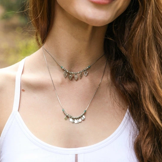 Outlet 🥰 Leto Accessories Two Layer Bohemian Necklace Clothing, Accessories & Mens 😉 1 Leto Accessories Two Layer Bohemian Necklace Clothing, Accessories & Mens