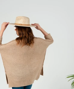 Lucca Couture Clothing, Accessories & Mens La Paz Palm Fedora With Trim