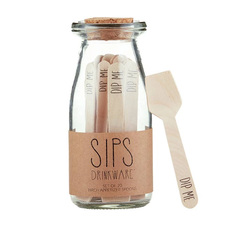 Buy 😍 Santa Barbara Design Studio By Creative Brands Birch Spoons - Dip Me 20 Pack 🌟 1 Santa Barbara Design Studio By Creative Brands Birch Spoons - Dip Me 20 Pack