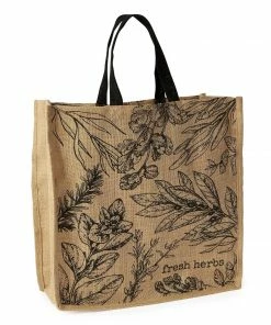 Design Imports Fresh Herbs Printed Tote