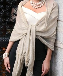 SAACHI Up All Night Striped Scarf