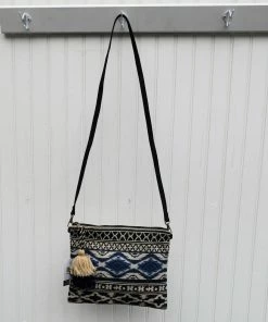 Chloe & Lex Denim Stripes Simple Crossbody Clothing, Accessories & Mens