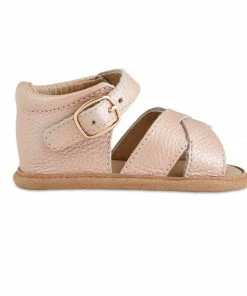 Babe Basics Baby & Pets Blush Split-Soled Leather Baby Sandals 0-6 Months