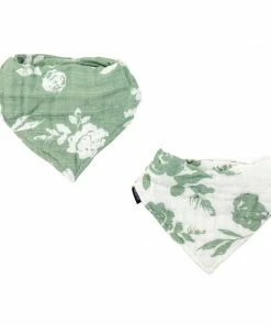 Bebe Au Lait Vintage Floral Muslin Bandana Bib Set