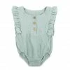 Babe Basics Seafoam Organic Baby Romper Baby & Pets