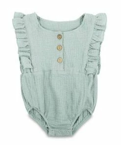 Babe Basics Seafoam Organic Baby Romper Baby & Pets
