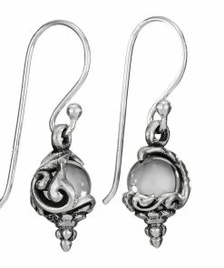 Tiger Mountain Jewelry Clothing, Accessories & Mens Salem's Lot Sterling Silver & Quartz Crystal Ball Earrings