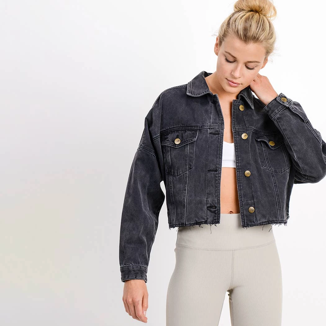 Cheap 😉 Mono B Clothing, Accessories & Mens Raw & Ribbed Crop Denim Jacket 🥰 1 Mono B Clothing, Accessories & Mens Raw & Ribbed Crop Denim Jacket