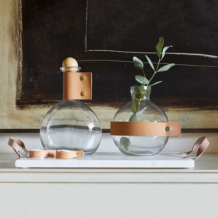 Wholesale 🔥 Santa Barbara Design Studio By Creative Brands Leather Napkin Ring - Natural Kitchen & Bar 😍 3 Santa Barbara Design Studio By Creative Brands Leather Napkin Ring - Natural Kitchen & Bar