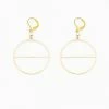 Altiplano Clothing, Accessories & Mens Textured Circle With Horizon Earrings