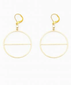 Altiplano Clothing, Accessories & Mens Textured Circle With Horizon Earrings