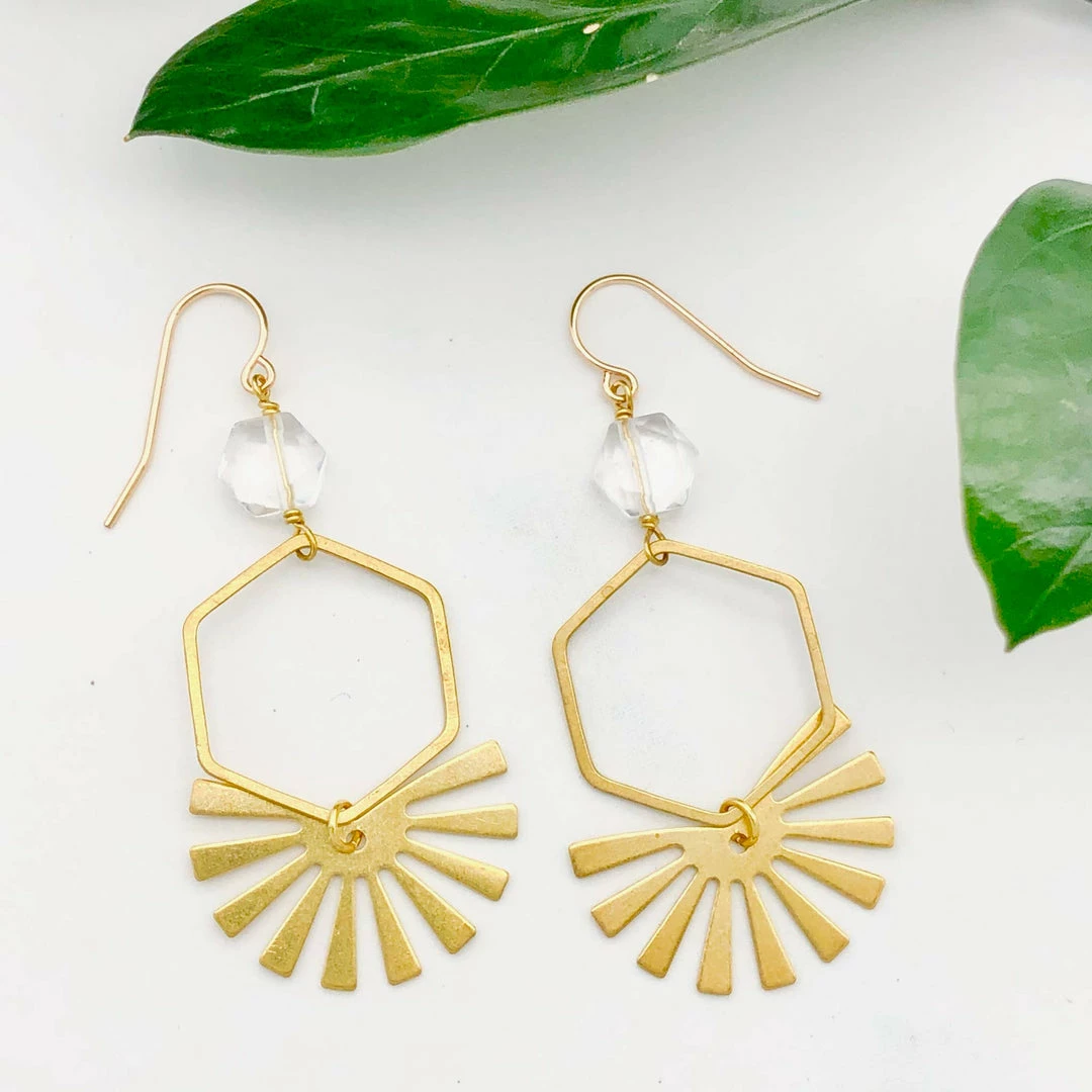 Coupon π Red Giraffe Designs Clothing, Accessories & Mens Quartz Hexagon Starburst Earrings π₯° 1 Red Giraffe Designs Clothing, Accessories & Mens Quartz Hexagon Starburst Earrings