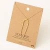 Fame Accessories Clothing, Accessories & Mens Dainty Oval Ring Chain Charm Necklace