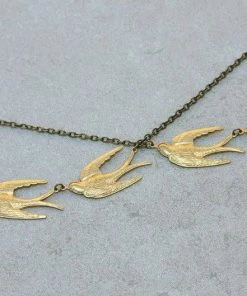 DaniAWESOME Take Off Swallows Necklace Clothing, Accessories & Mens