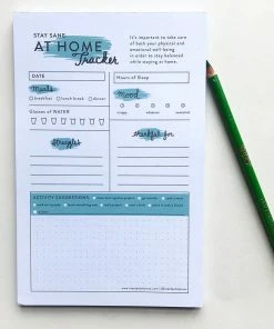 Steel Petal Press At Home Tracker Stationery