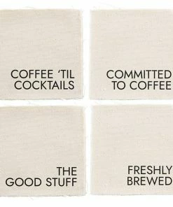 Santa Barbara Design Studio By Creative Brands Canvas Coaster Set-Sip 4 Pack Kitchen