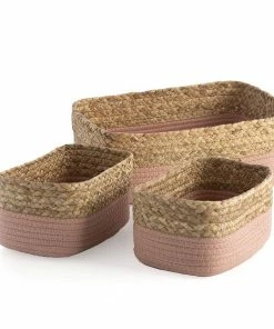 Shiraleah Home Goods Blush Organizer Baskets- Set Of 3