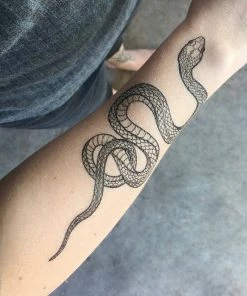 NatureTats Garden Snake Temporary Tattoo