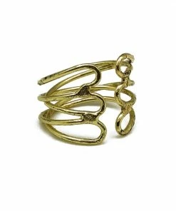 Anju Jewelry Gold Plated Adjustable Ring