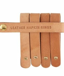 Santa Barbara Design Studio By Creative Brands Leather Napkin Ring - Natural Kitchen & Bar