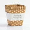 Paper Source Wholesale Kitchen & Bar Kraft Treat Box With Gold Foil Polka Dots S/6