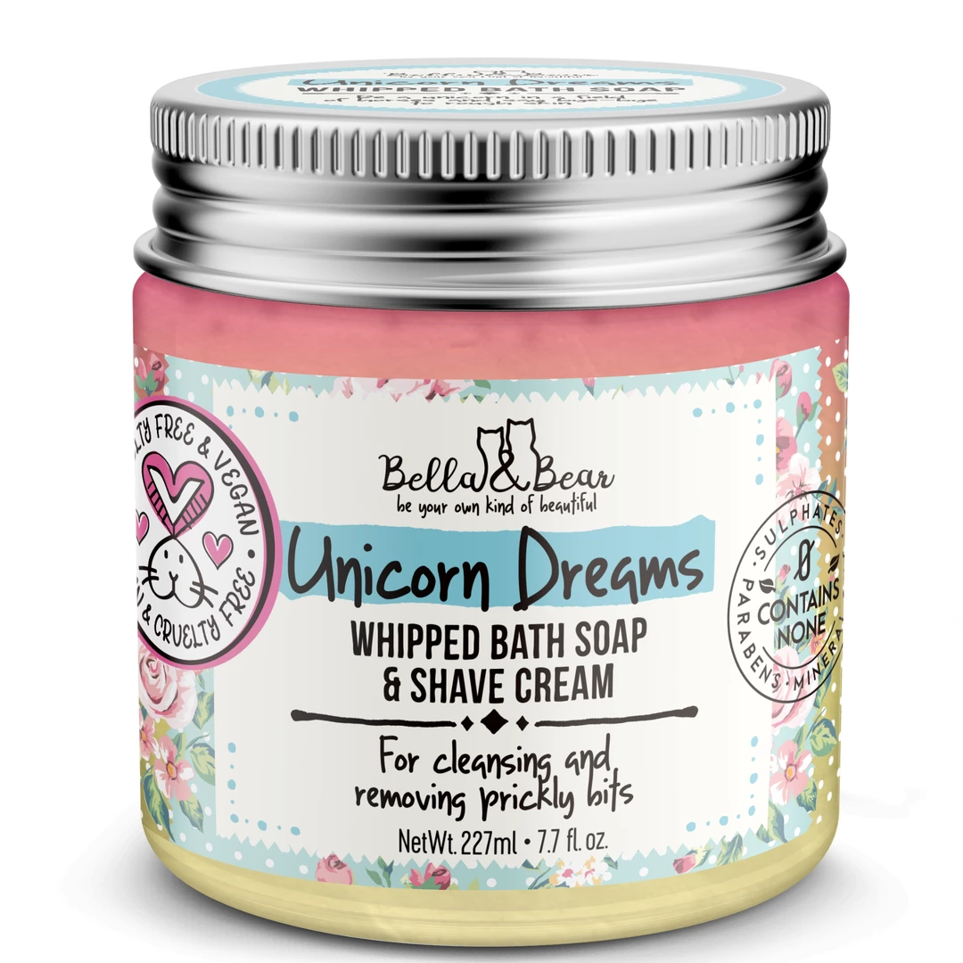 New 🔥 Bella & Bear Bath & Body Unicorn Dreams Whipped Bath Soap & Shave Cream 💯 1 Bella & Bear Bath & Body Unicorn Dreams Whipped Bath Soap & Shave Cream