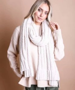 Leto Accessories Clothing, Accessories & Mens Ultra Soft Boucle Vertical Knit Scarf