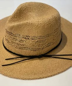 Jeanne Simmons Accessories Woven Tan Summer Hat